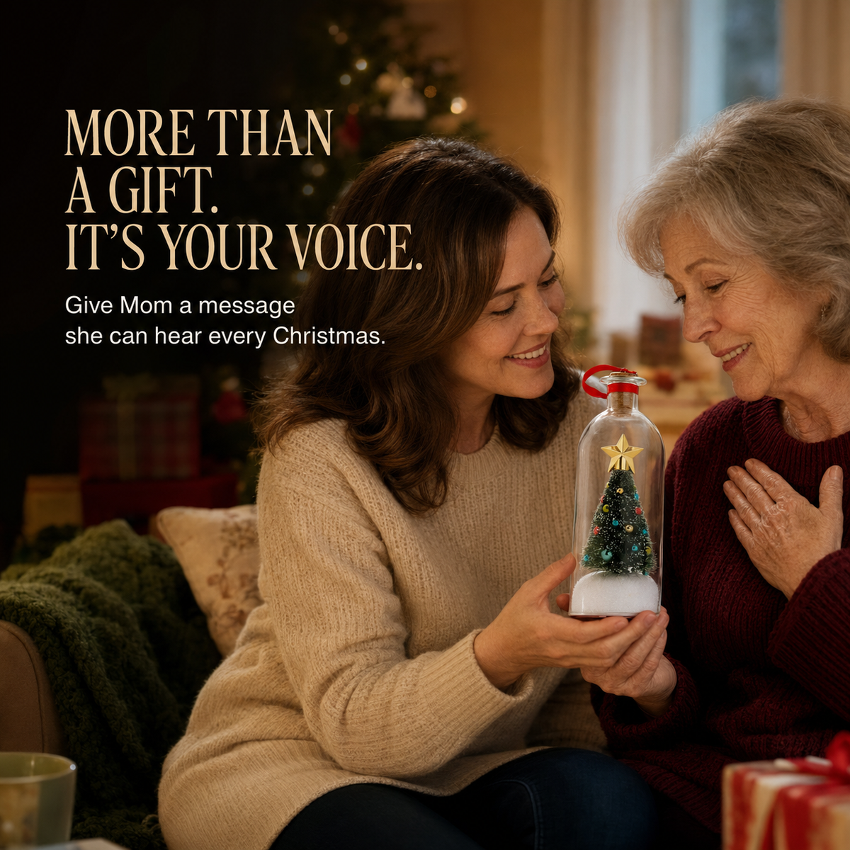More than a gift: give Mom a message she can hear every Christmas