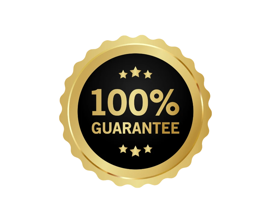 100% guarantee seal